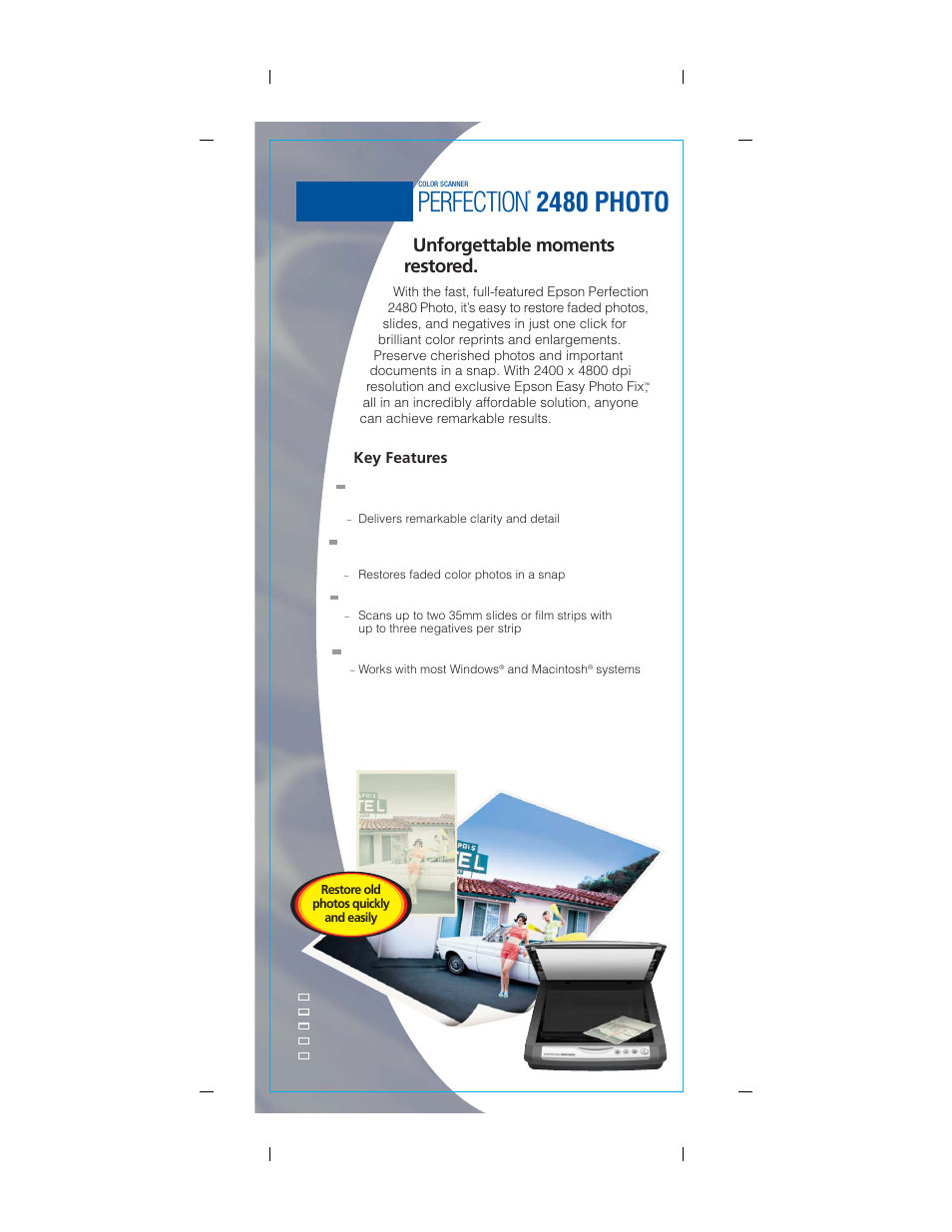 Epson Perfection 2480 Photo User Manual | 2 pages