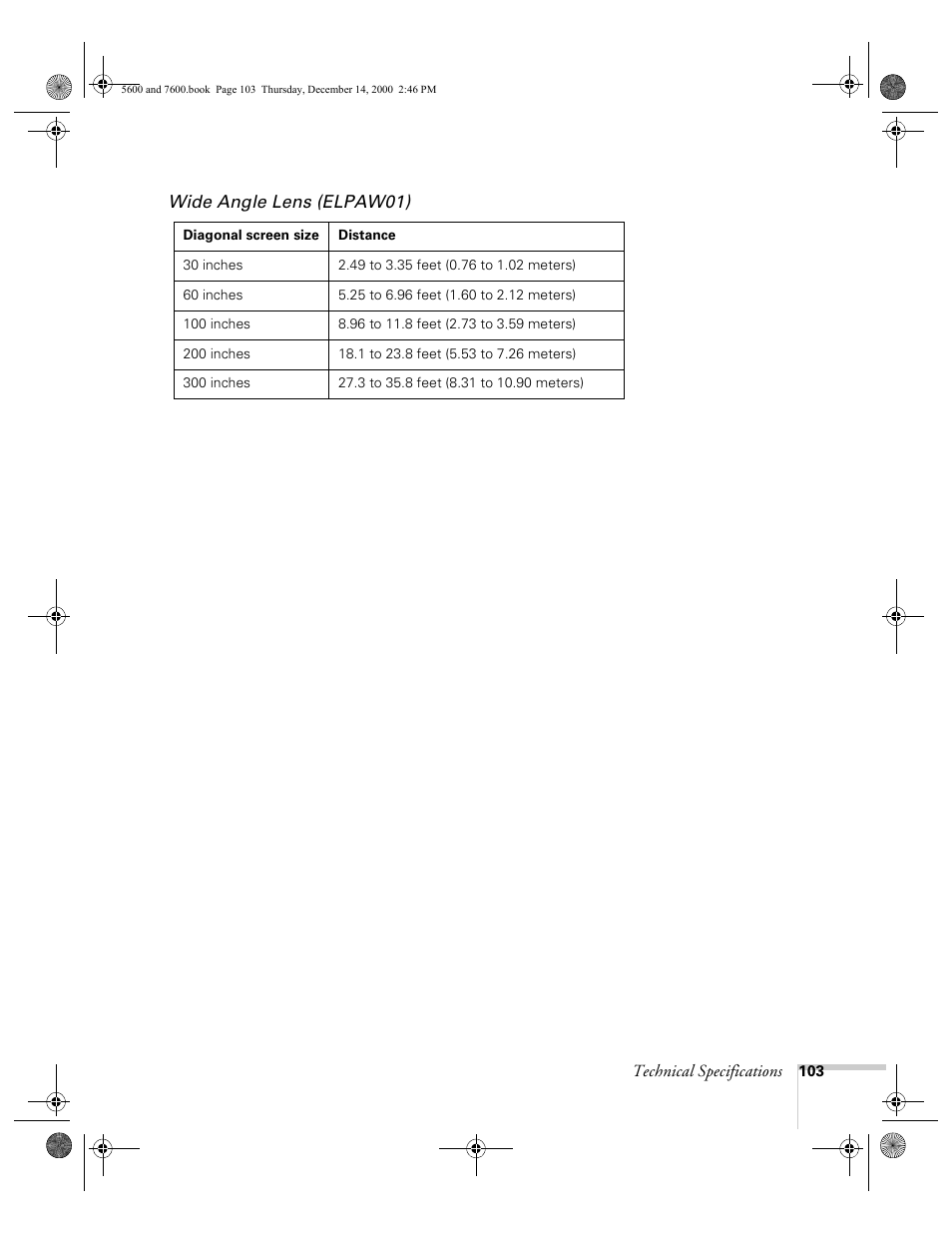 Epson 5600p User Manual | Page 109 / 114