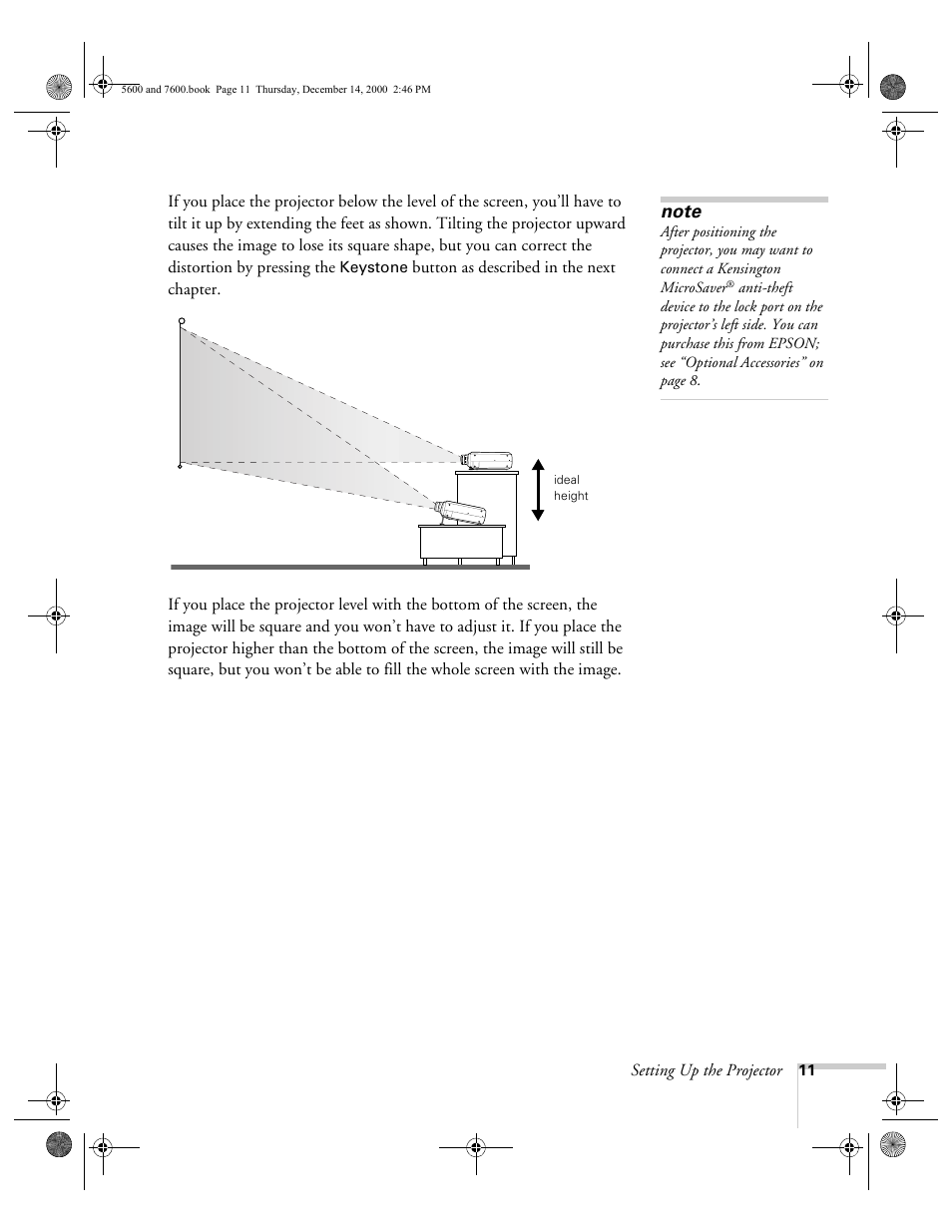 Epson 5600p User Manual | Page 17 / 114