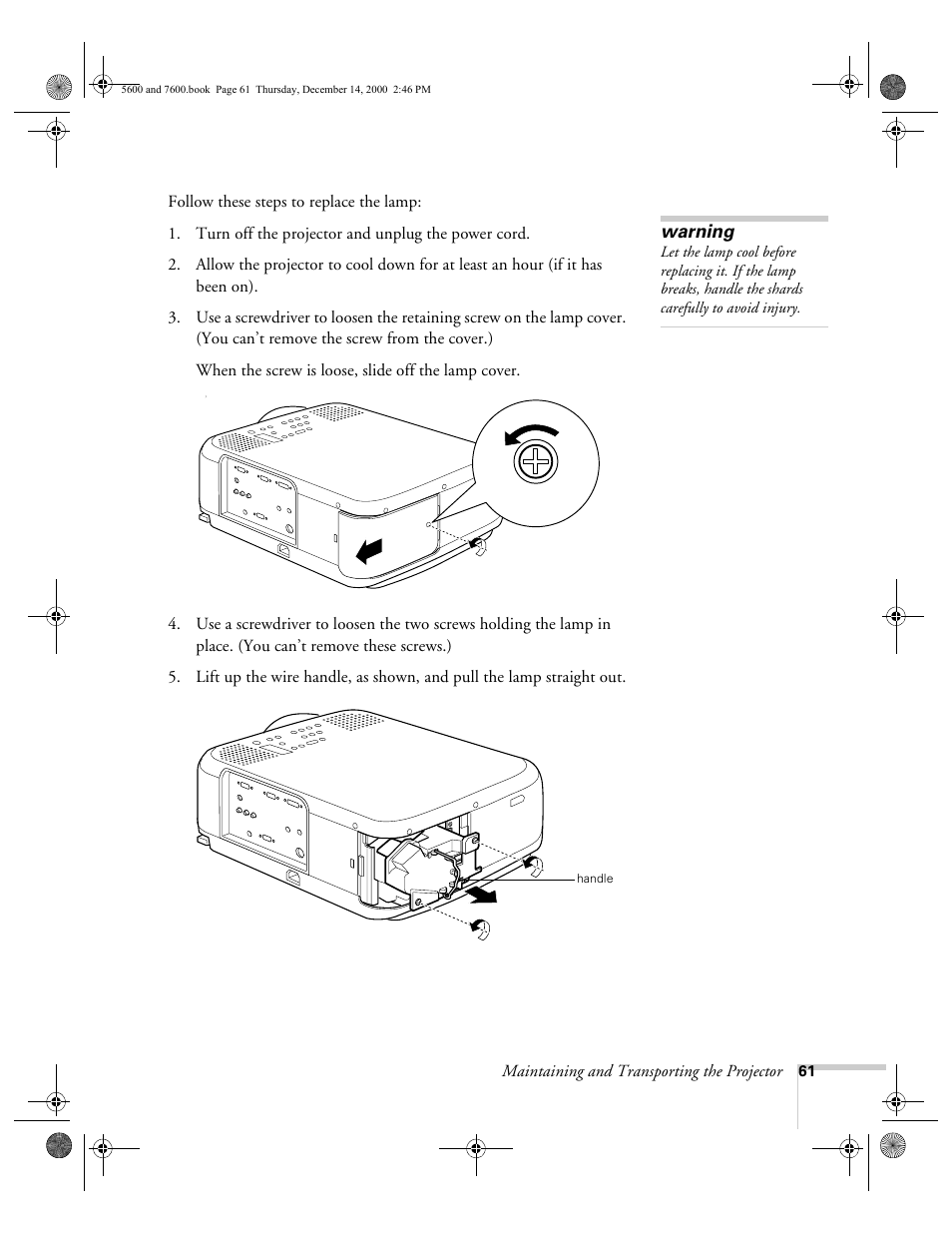 Epson 5600p User Manual | Page 67 / 114