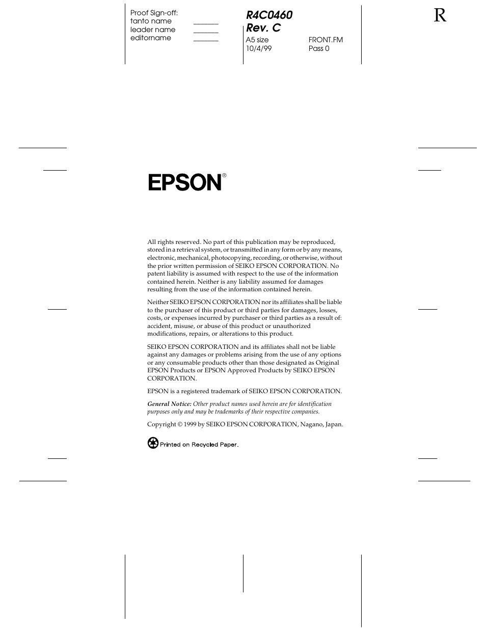 Epson C82372 User Manual | Page 3 / 22