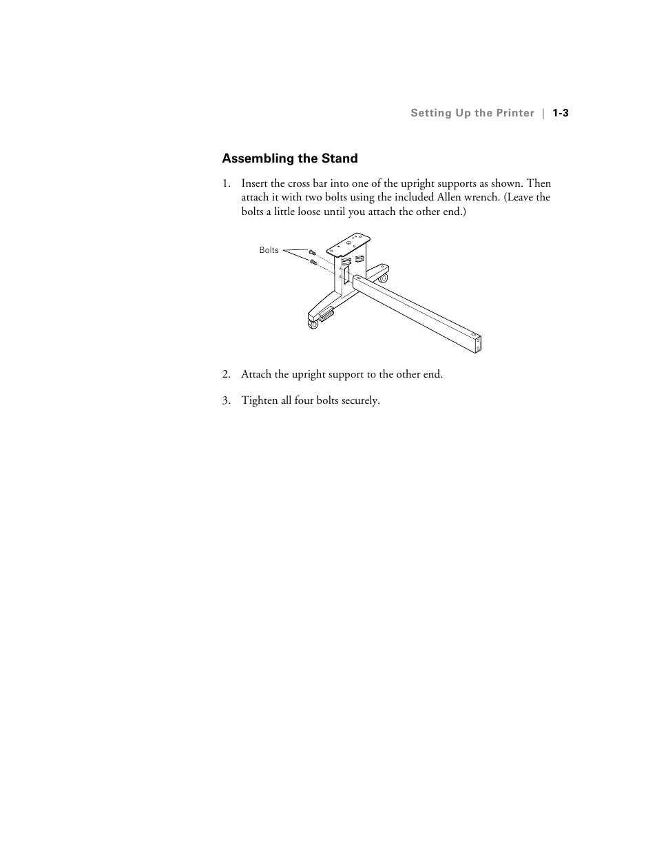 Assembling the stand | Epson 10600 User Manual | Page 18 / 183