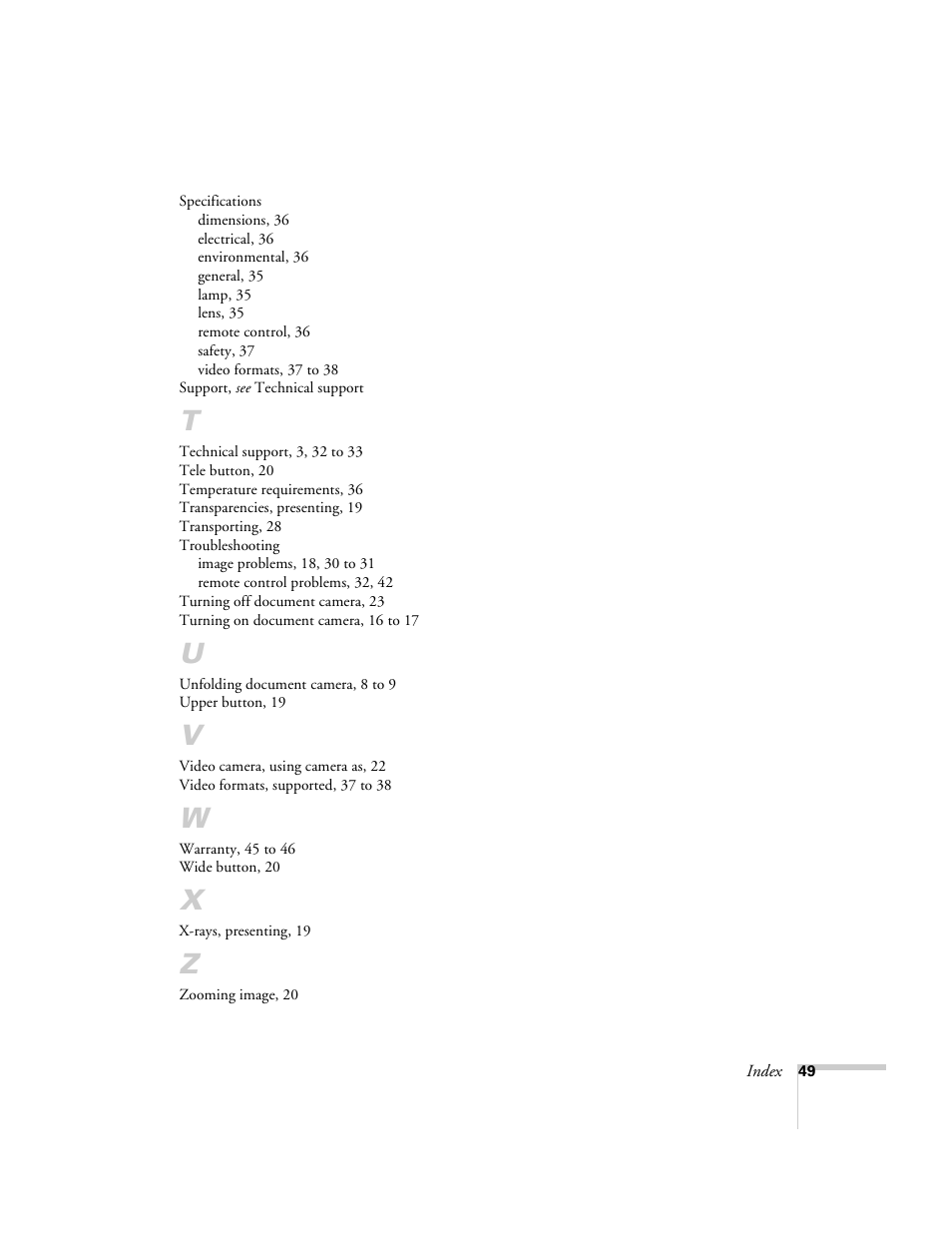 Epson ELPDC02 User Manual | Page 55 / 55