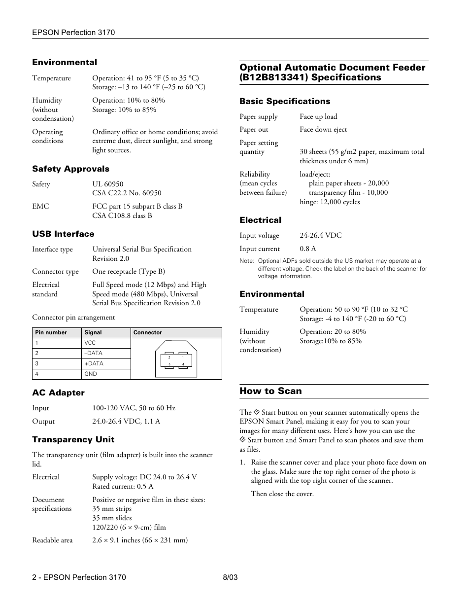 How to scan | Epson Perfection Flatbed Color 3170 User Manual | Page 2 / 6