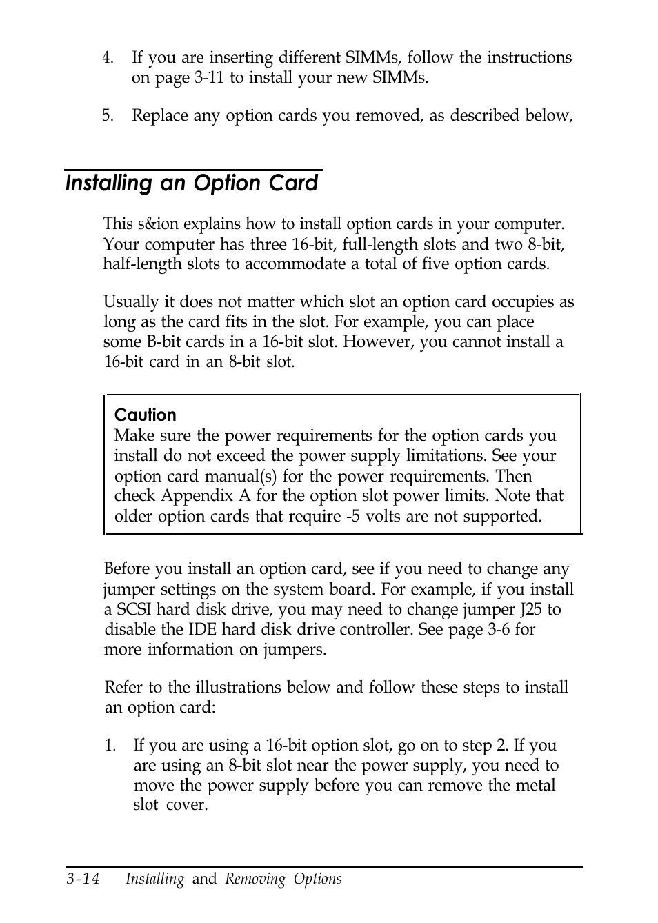 Installing an option card | Epson EL 486UC User Manual | Page 57 / 132