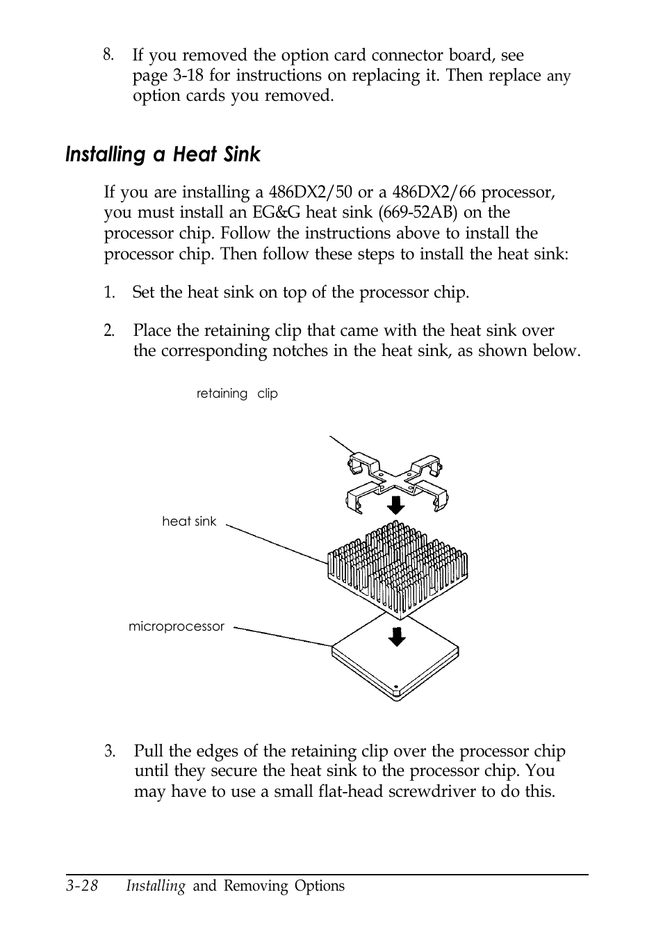 Lnstalling a heat sink | Epson EL 486UC User Manual | Page 71 / 132