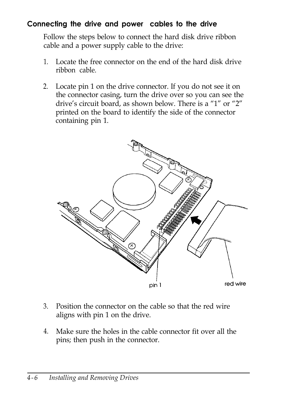 Connecting the drive and power cables to the drive | Epson EL 486UC User Manual | Page 79 / 132