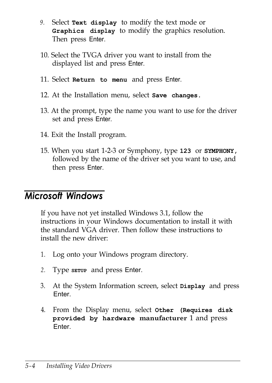 Microsoff windows, Microsoft windows | Epson EL 486UC User Manual | Page 97 / 132