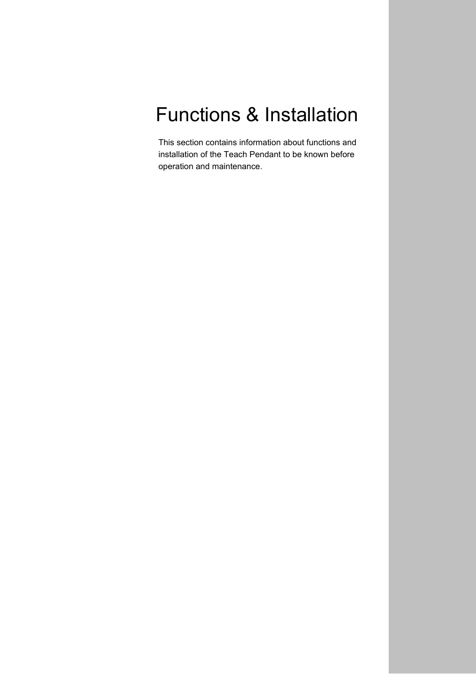 Functions & installation | Epson TP1 User Manual | Page 11 / 112