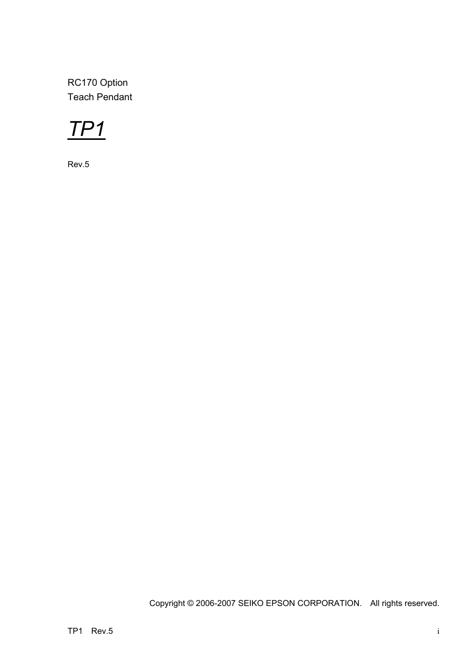 Preface | Epson TP1 User Manual | Page 3 / 112