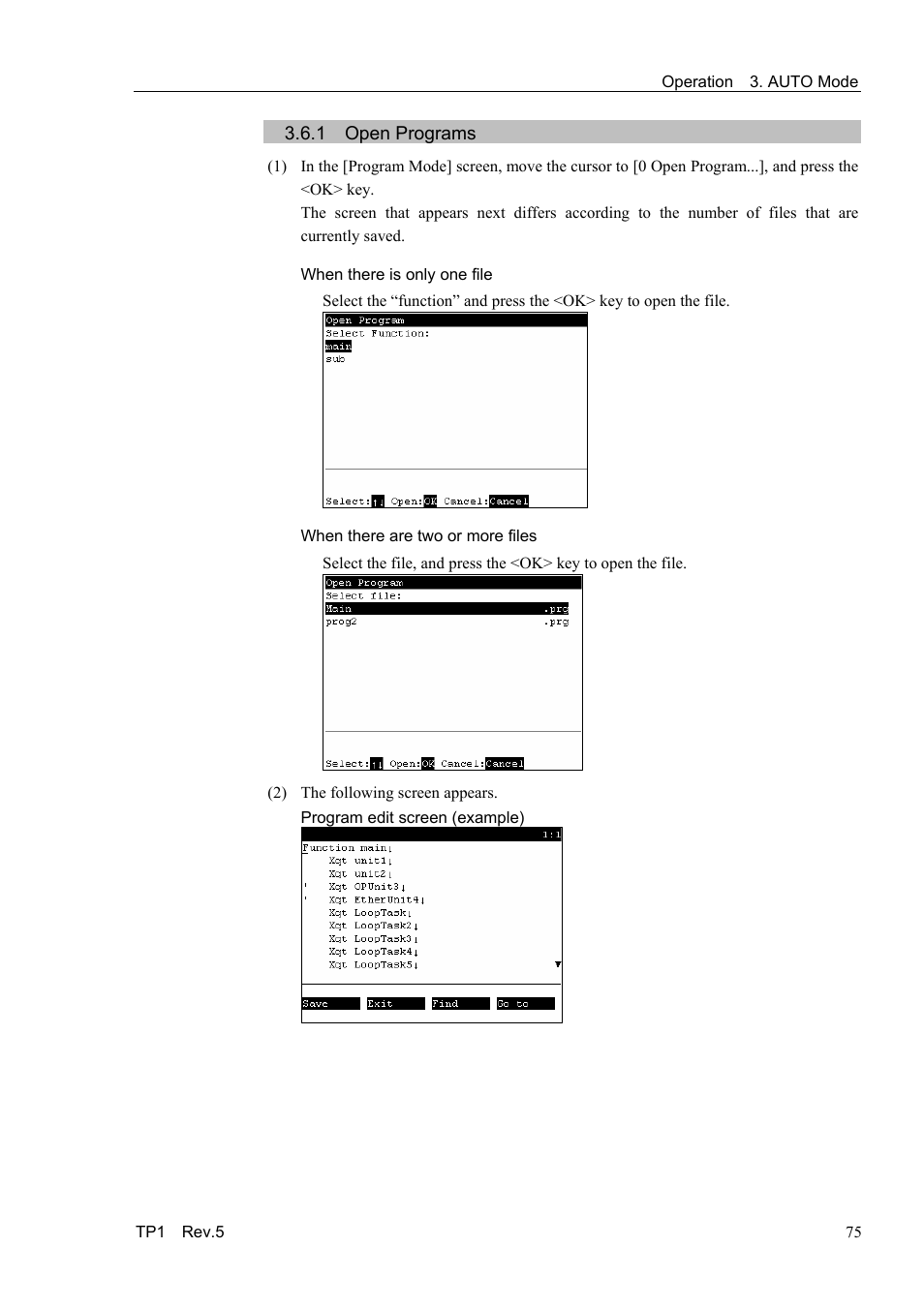 1 open programs | Epson TP1 User Manual | Page 85 / 112