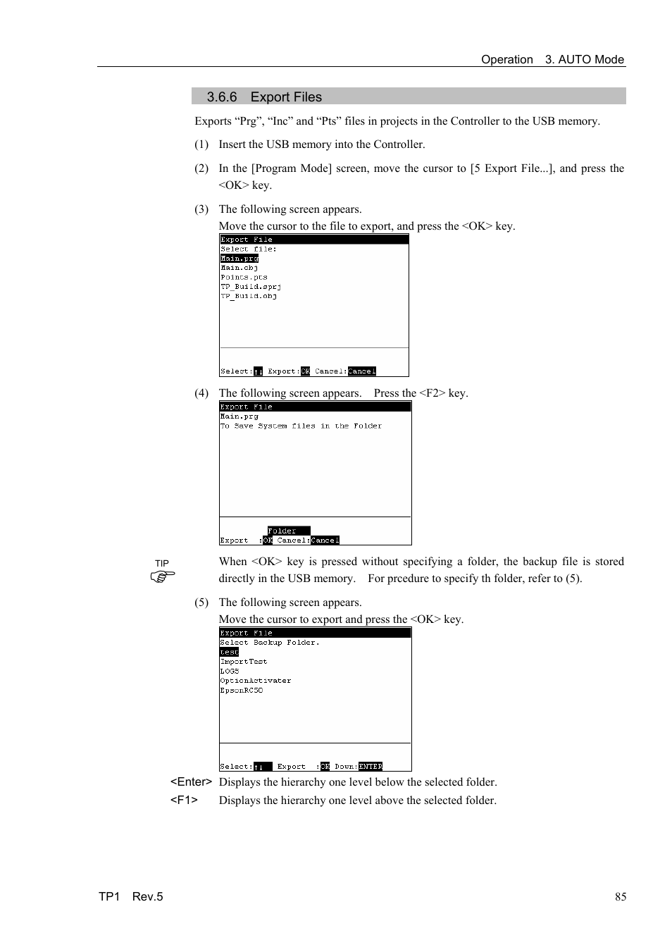 6 export files | Epson TP1 User Manual | Page 95 / 112