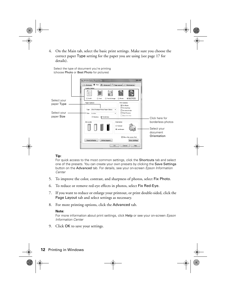 Epson Stylus NX100 User Manual | Page 12 / 40