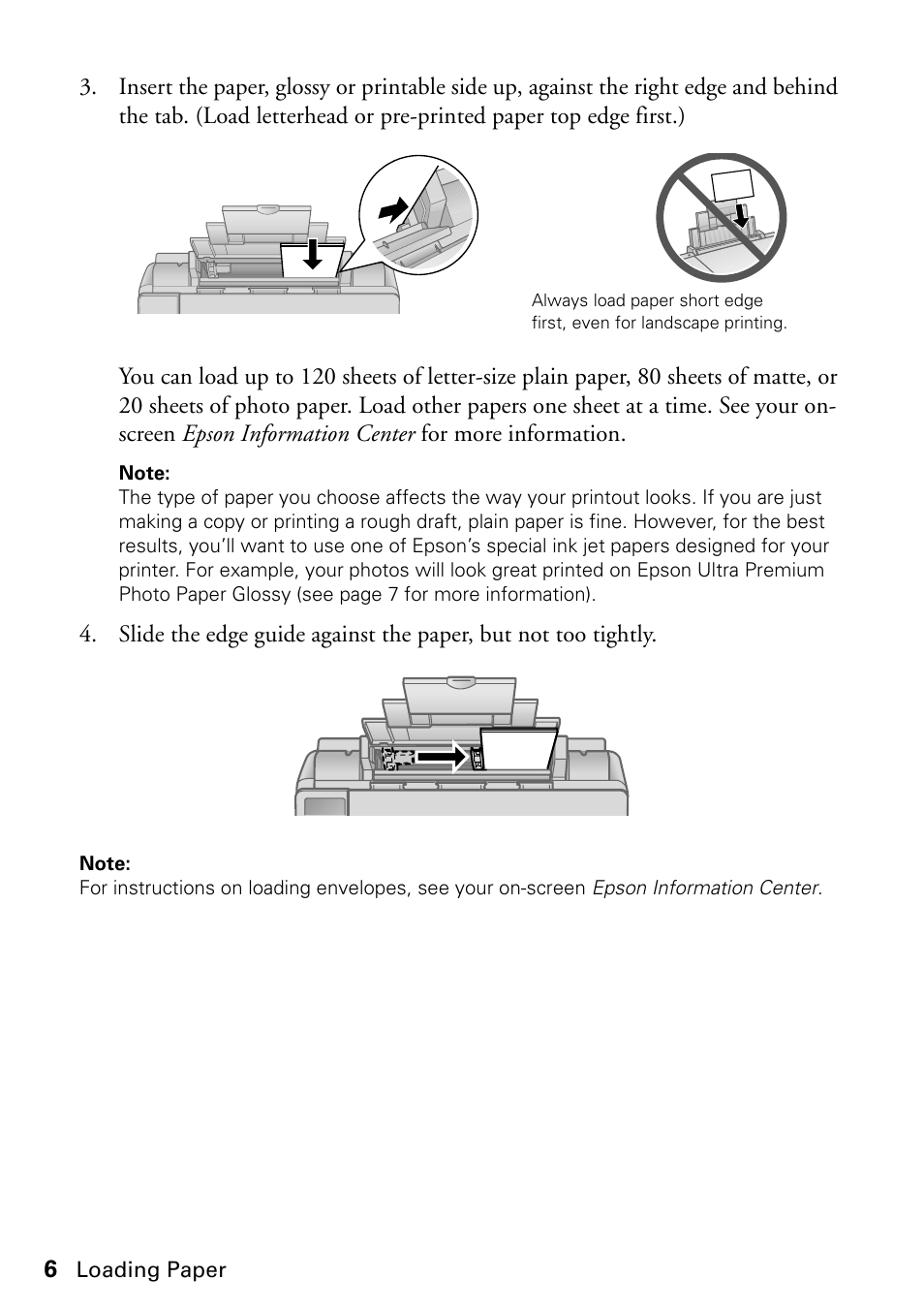 Epson STYLUS NX410 User Manual | Page 6 / 48