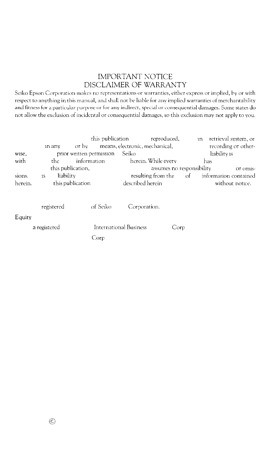 Copyright notice, Trademarks | Epson EQUITY Y14499113001 User Manual | Page 71 / 139