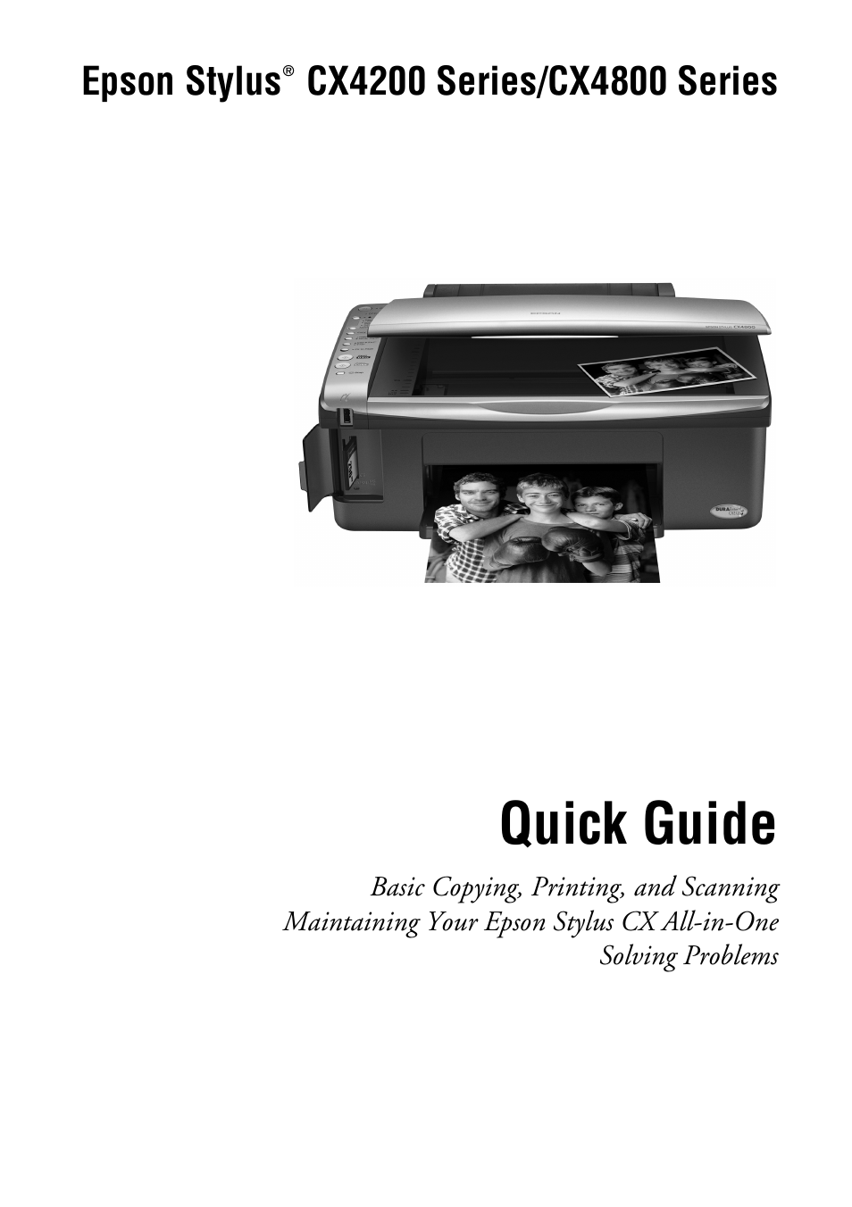 Epson Stylus CX4800 User Manual | 48 pages