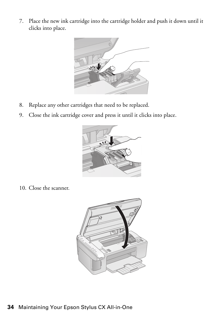 Epson Stylus CX4800 User Manual | Page 34 / 48