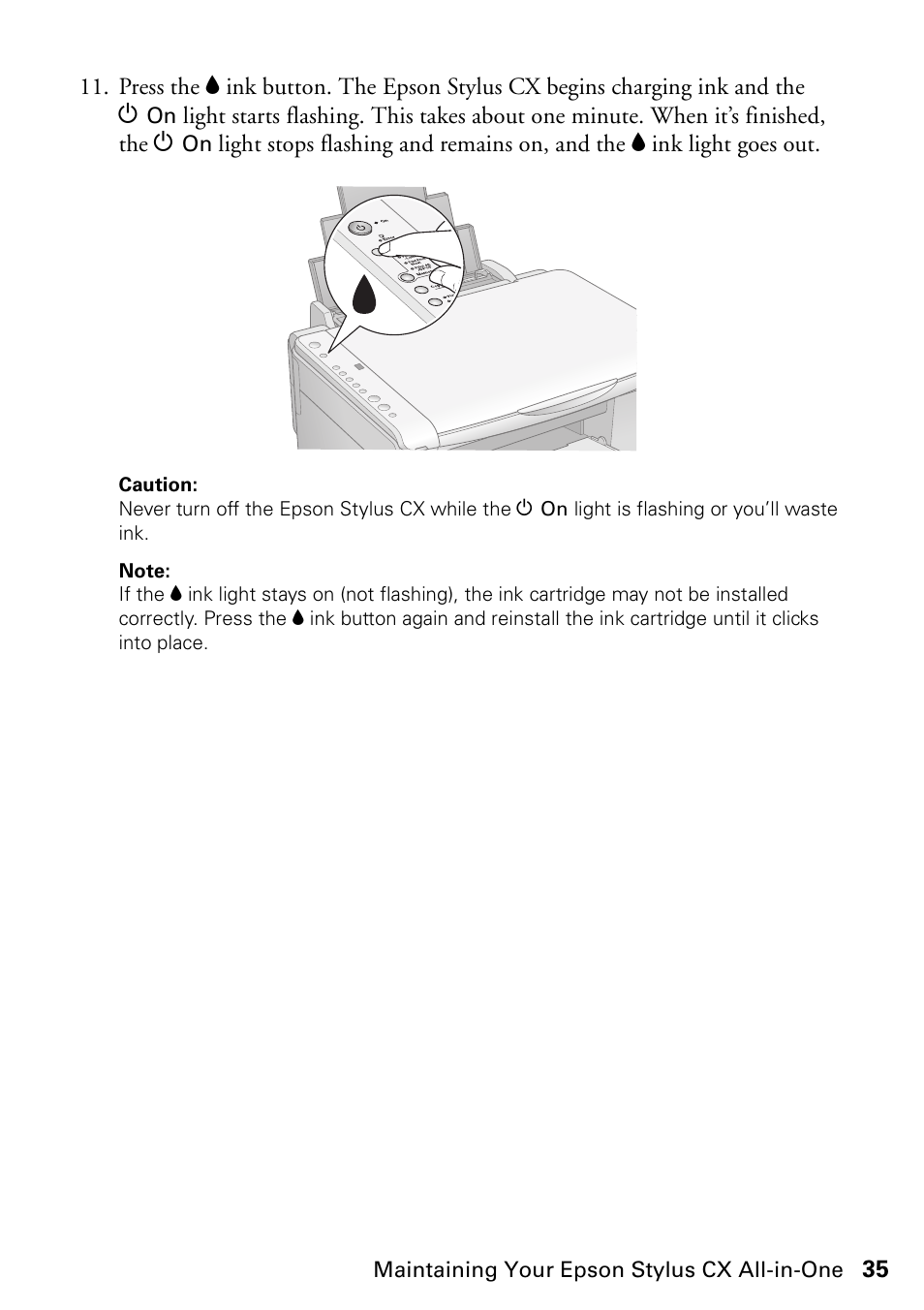 Epson Stylus CX4800 User Manual | Page 35 / 48