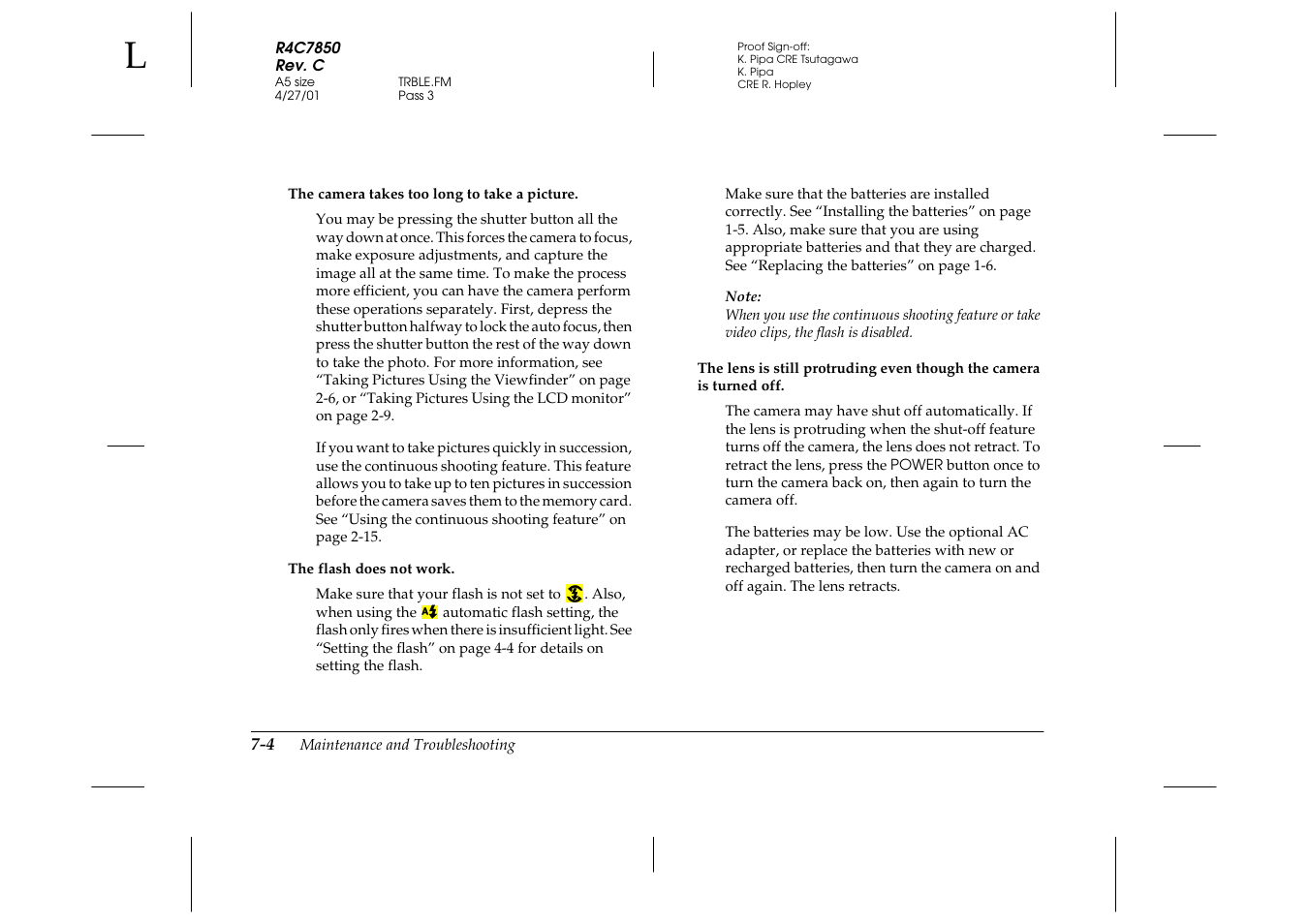 Epson 3100Z User Manual | Page 112 / 143