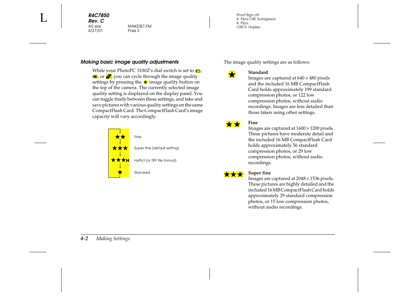 Making basic image quality adjustments | Epson 3100Z User Manual | Page 64 / 143
