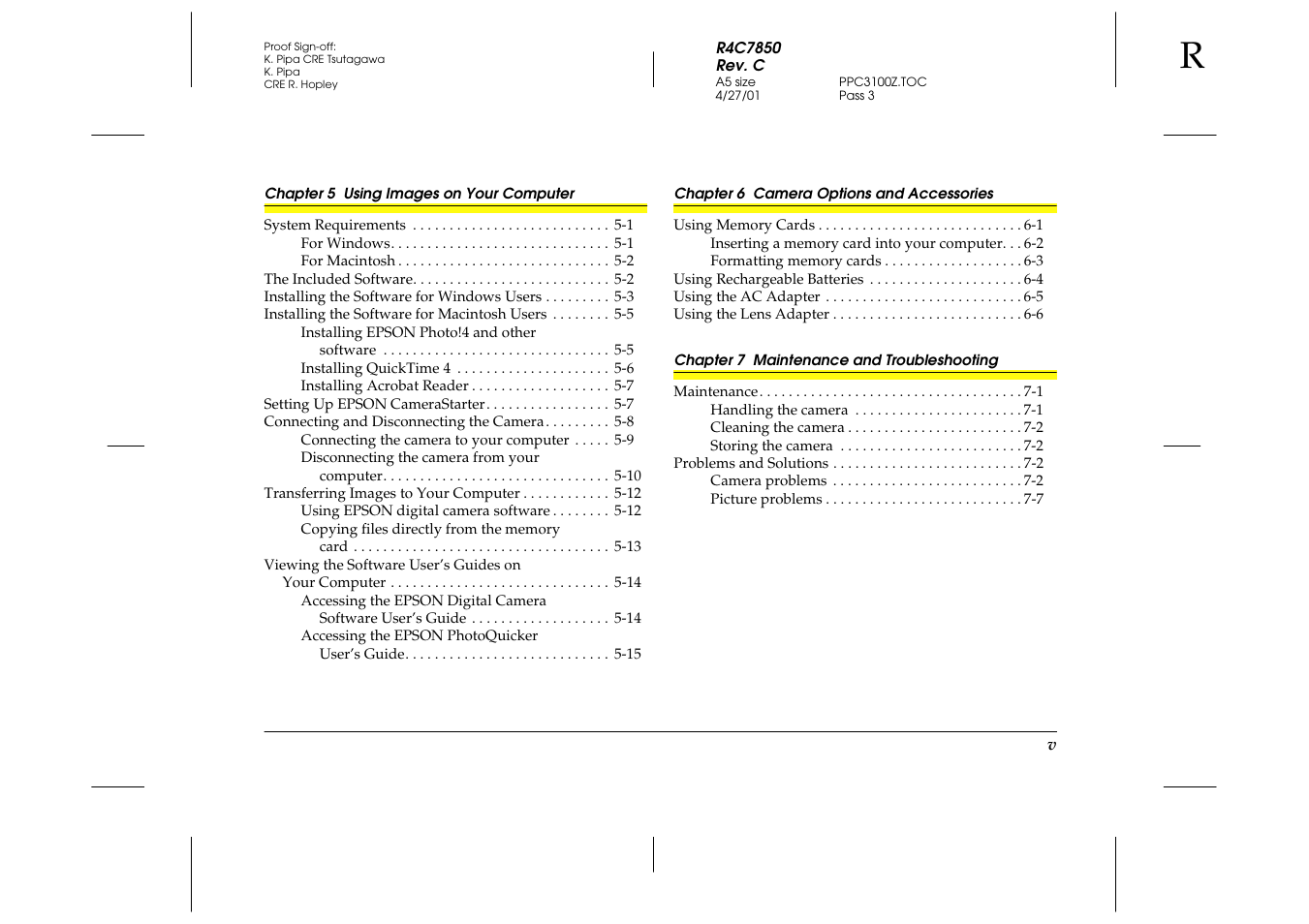 Epson 3100Z User Manual | Page 7 / 143
