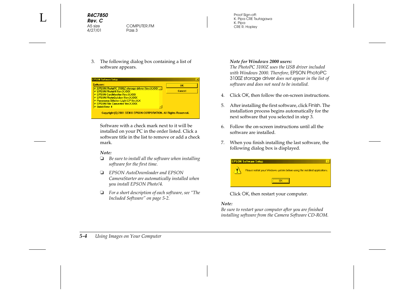Epson 3100Z User Manual | Page 90 / 143