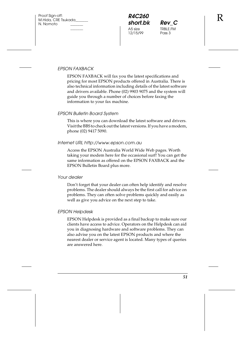 R4c260 short.bk rev_c | Epson 460 User Manual | Page 57 / 64