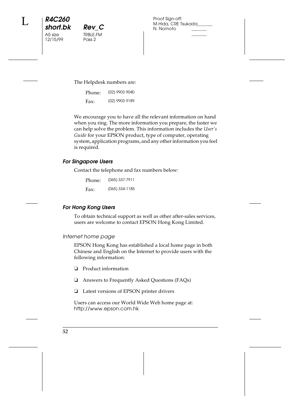 R4c260 short.bk rev_c | Epson 460 User Manual | Page 58 / 64