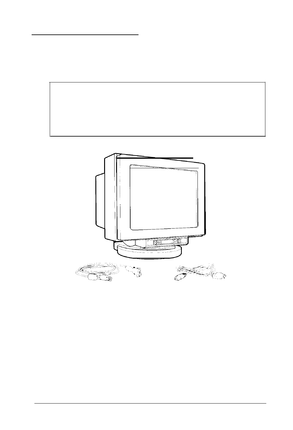 Unpacking the monitor | Epson Professional Series II User Manual | Page 12 / 63