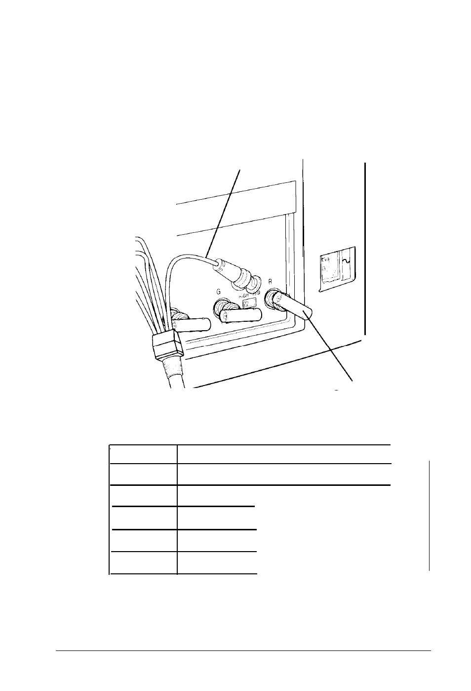 Connecting the co/or-coded cables | Epson Professional Series II User Manual | Page 20 / 63