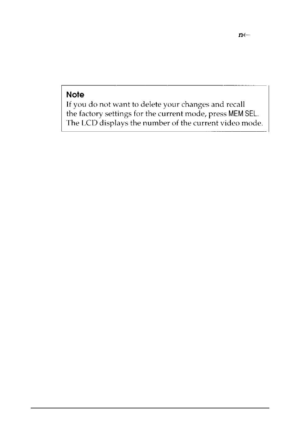 Creating a user-defined video mode | Epson Professional Series II User Manual | Page 36 / 63