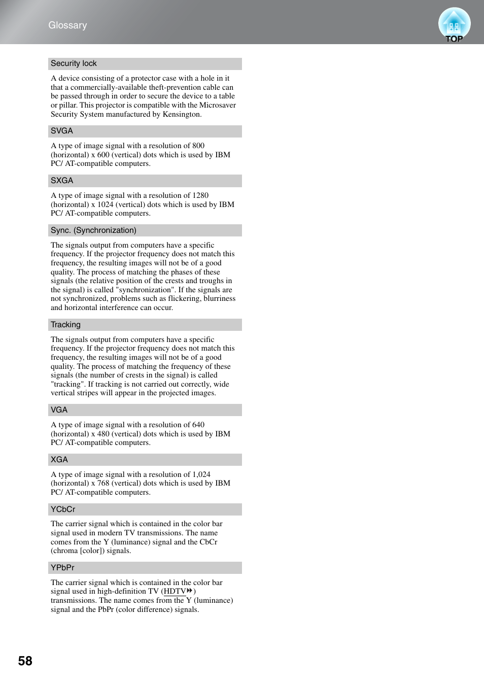 Epson EH-TW5000 User Manual | Page 60 / 63