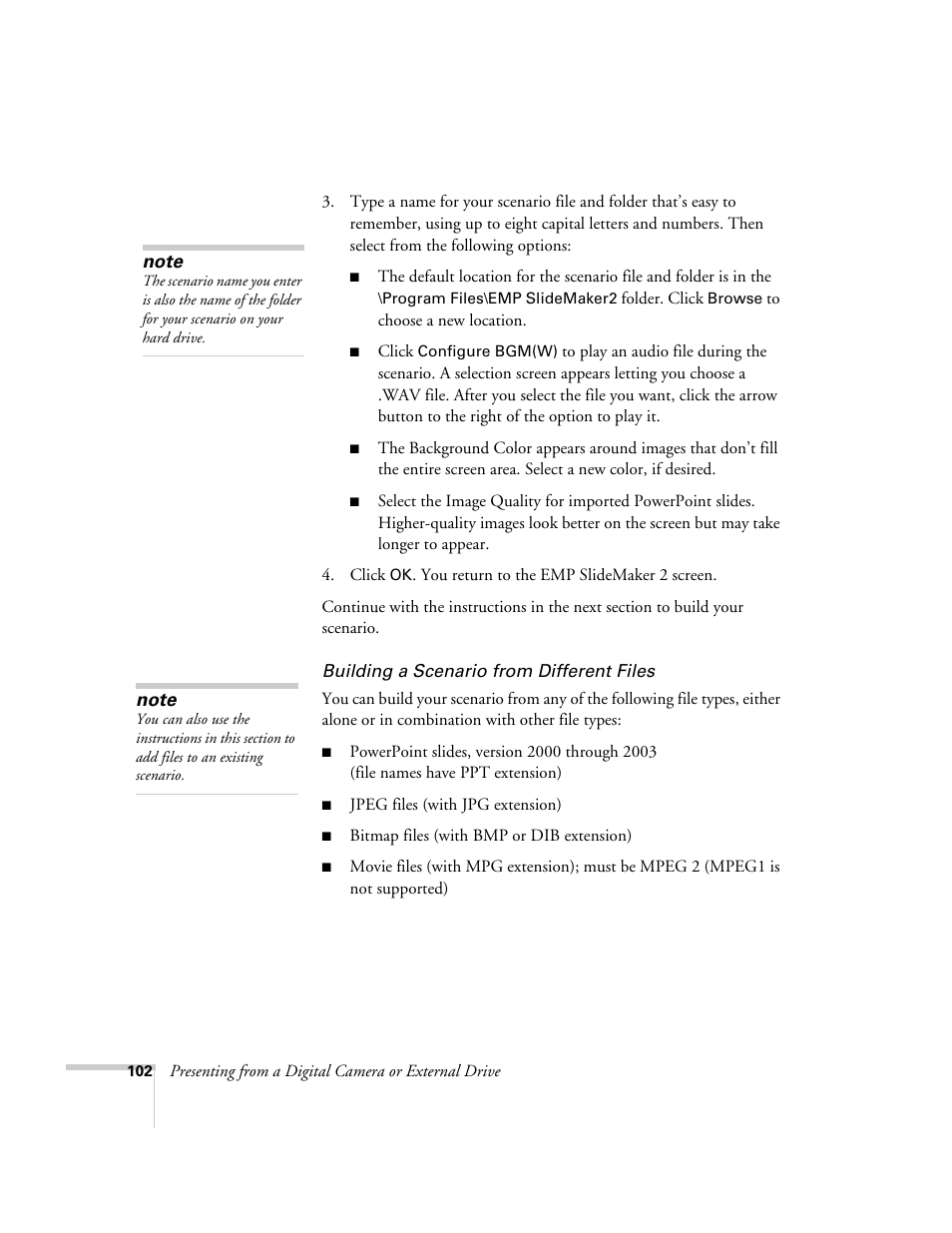 Epson PowerLite 1715c User Manual | Page 102 / 202