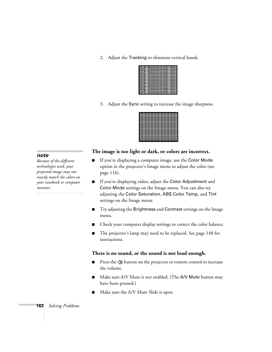 Epson PowerLite 1715c User Manual | Page 162 / 202