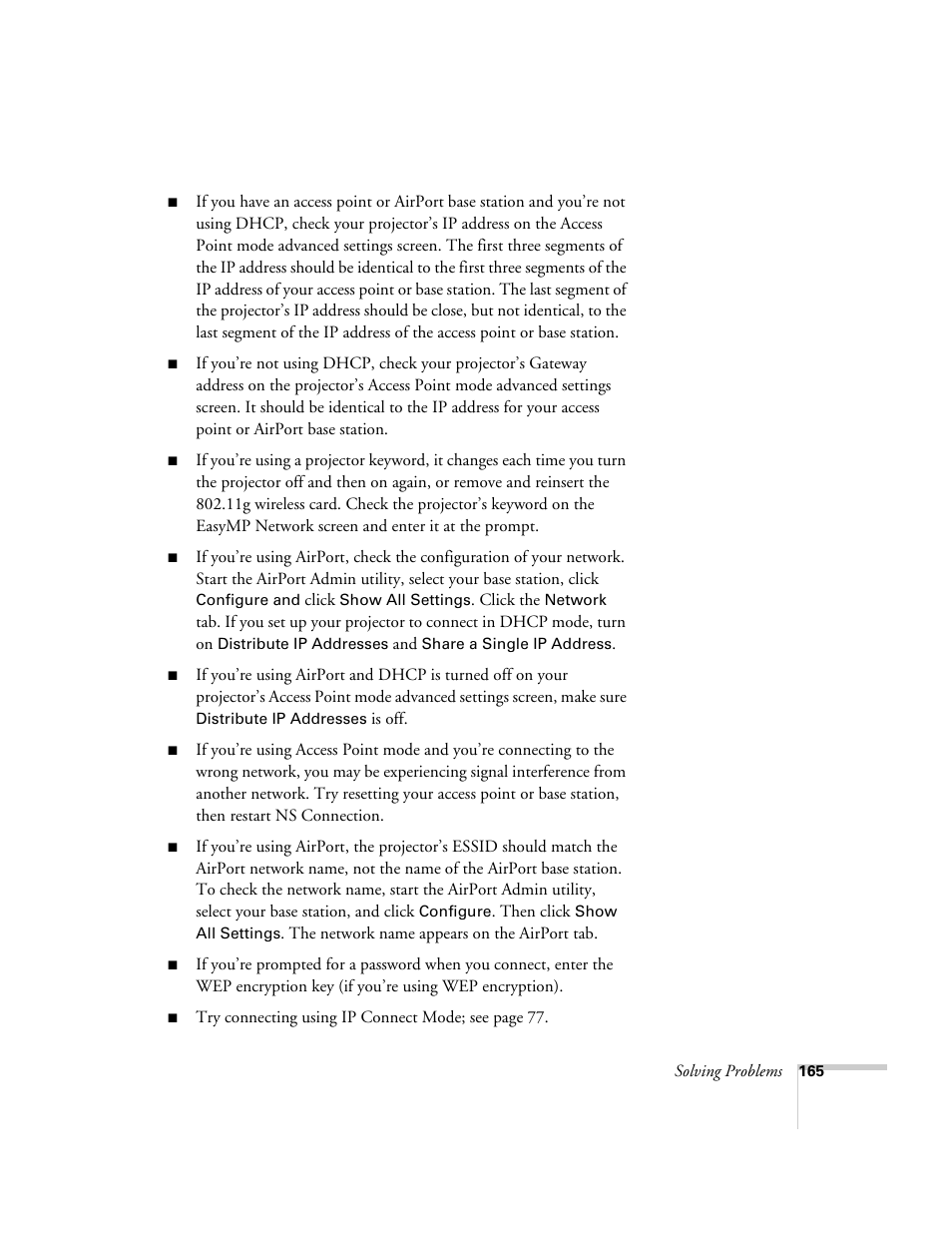 Epson PowerLite 1715c User Manual | Page 165 / 202