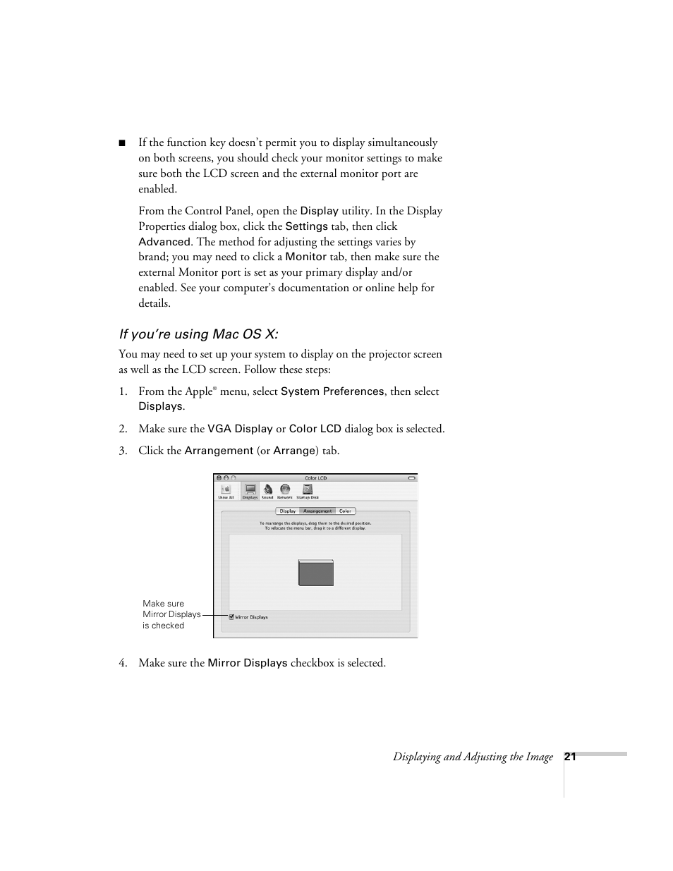 Epson PowerLite 1715c User Manual | Page 21 / 202