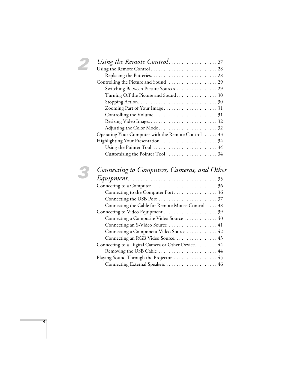 Epson PowerLite 1715c User Manual | Page 4 / 202