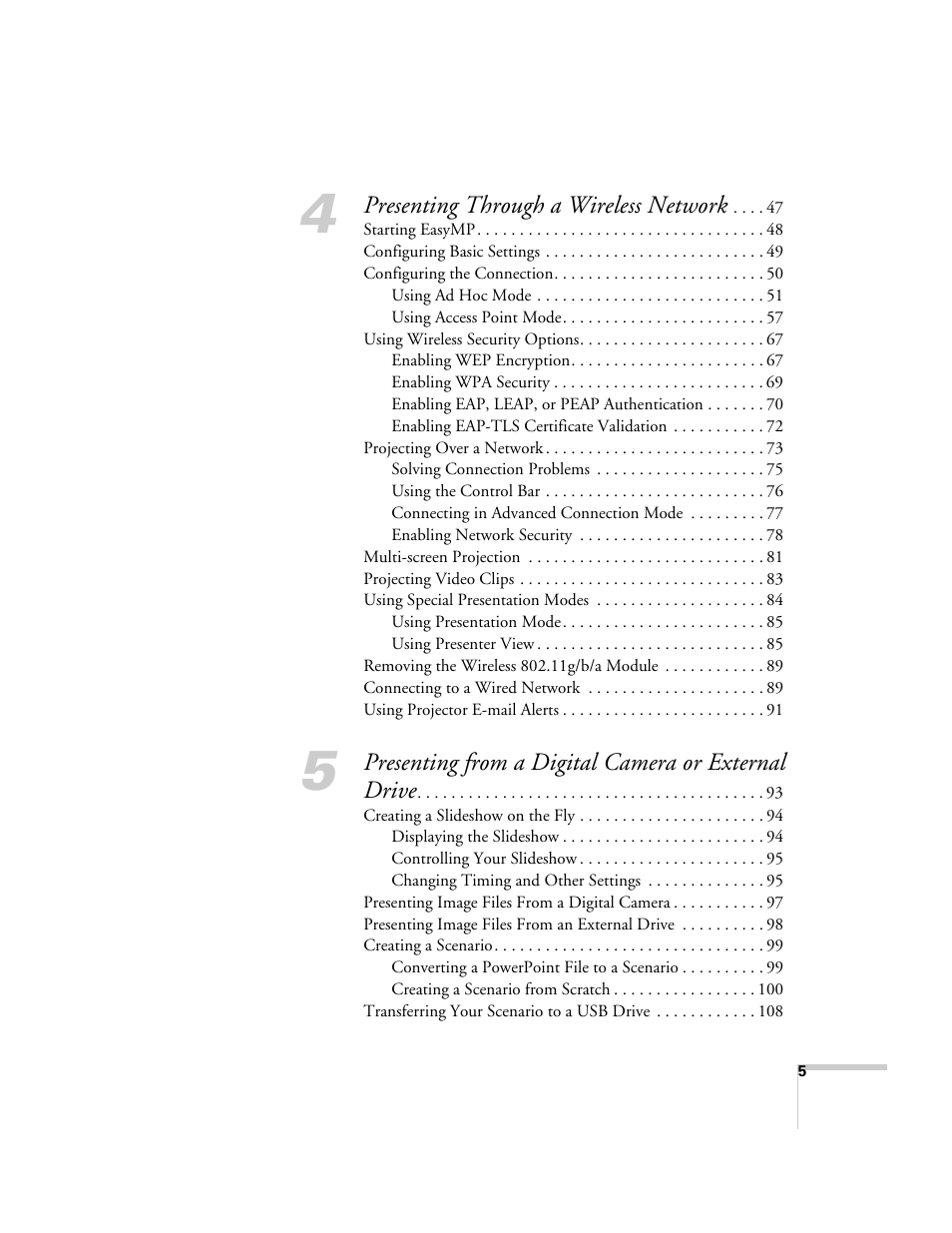 Epson PowerLite 1715c User Manual | Page 5 / 202