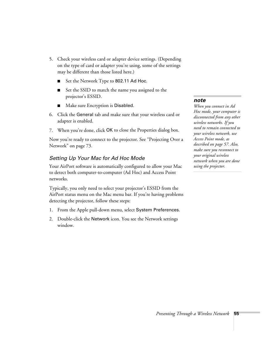 Epson PowerLite 1715c User Manual | Page 55 / 202