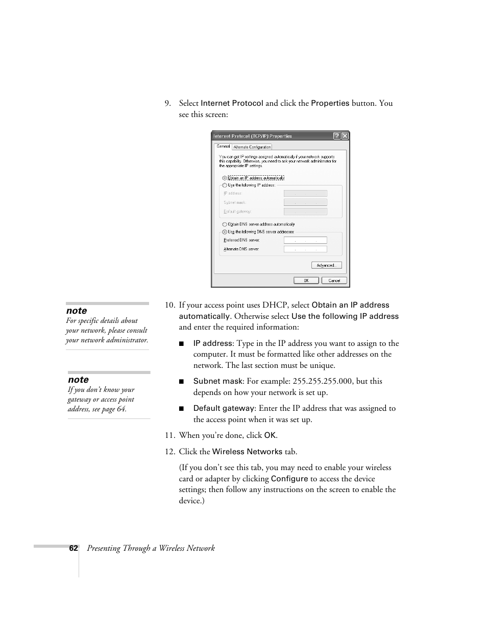 Epson PowerLite 1715c User Manual | Page 62 / 202
