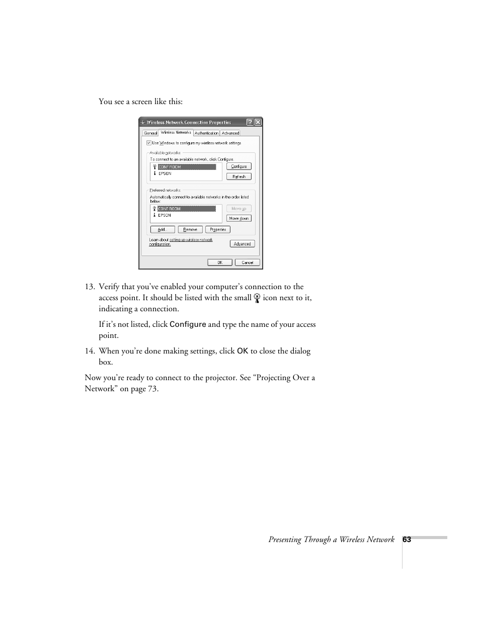 Epson PowerLite 1715c User Manual | Page 63 / 202