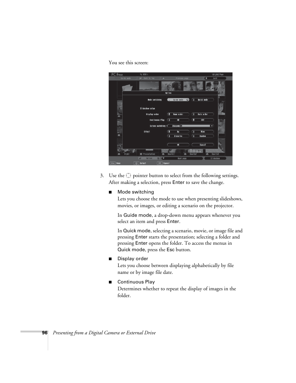 Epson PowerLite 1715c User Manual | Page 96 / 202