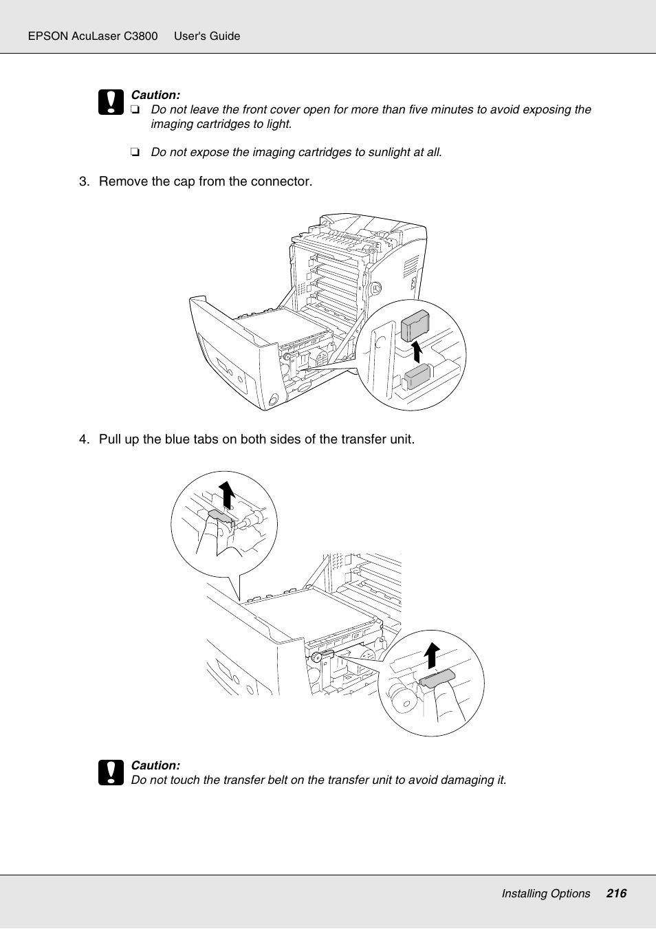 Epson ACULASER C3800 User Manual | Page 216 / 302