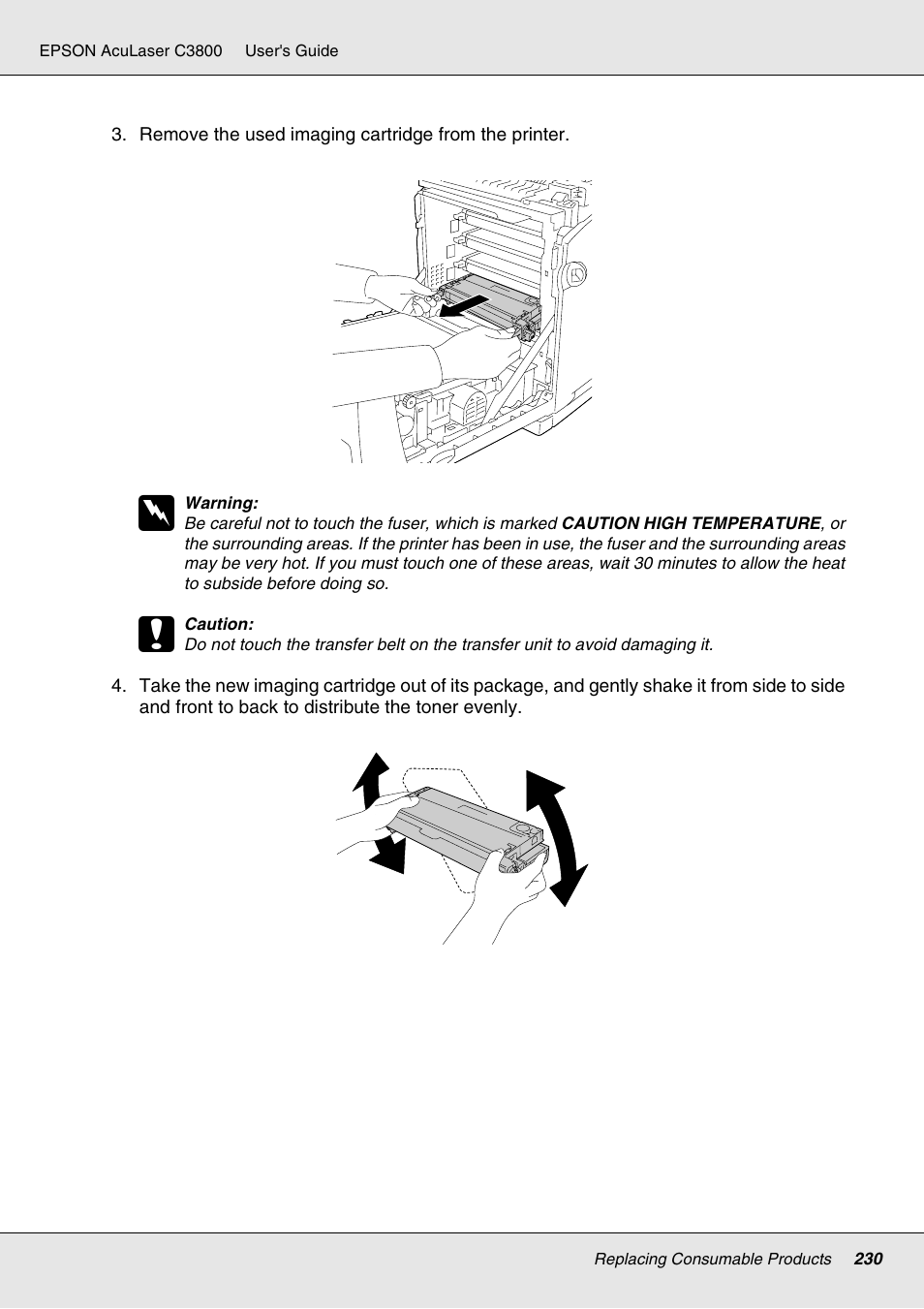 Epson ACULASER C3800 User Manual | Page 230 / 302