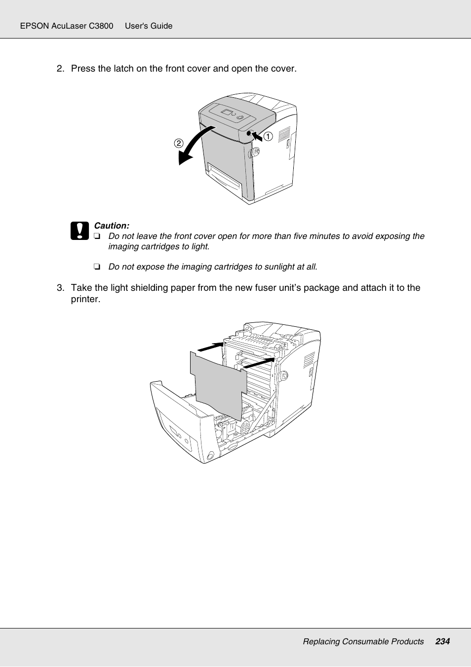 Epson ACULASER C3800 User Manual | Page 234 / 302