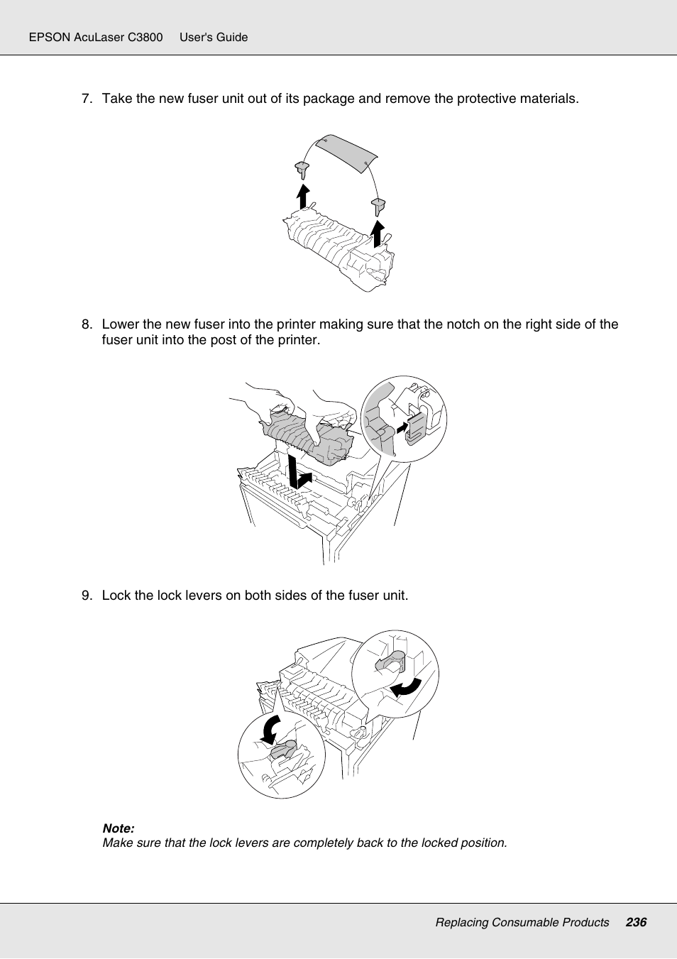 Epson ACULASER C3800 User Manual | Page 236 / 302