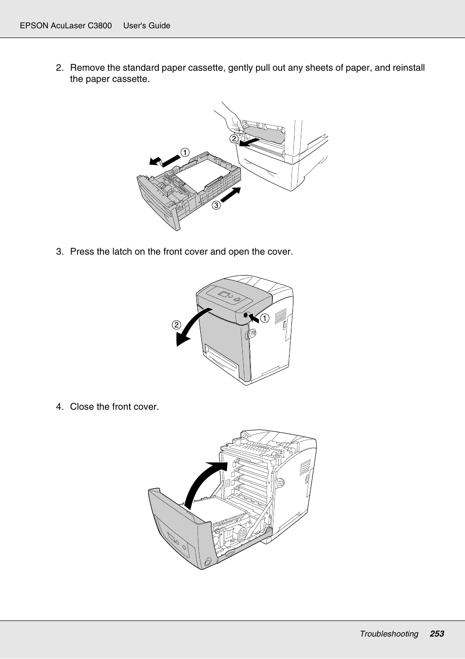 Epson ACULASER C3800 User Manual | Page 253 / 302