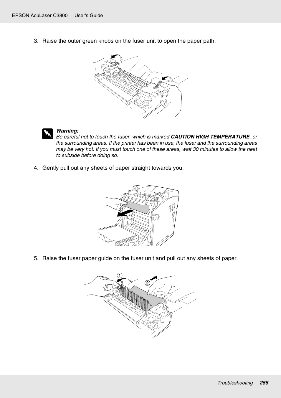 Epson ACULASER C3800 User Manual | Page 255 / 302