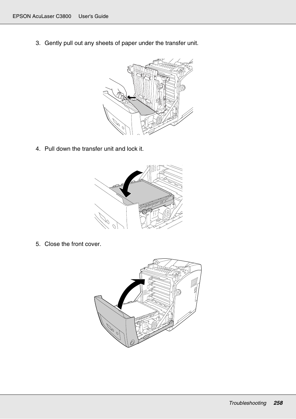 Epson ACULASER C3800 User Manual | Page 258 / 302