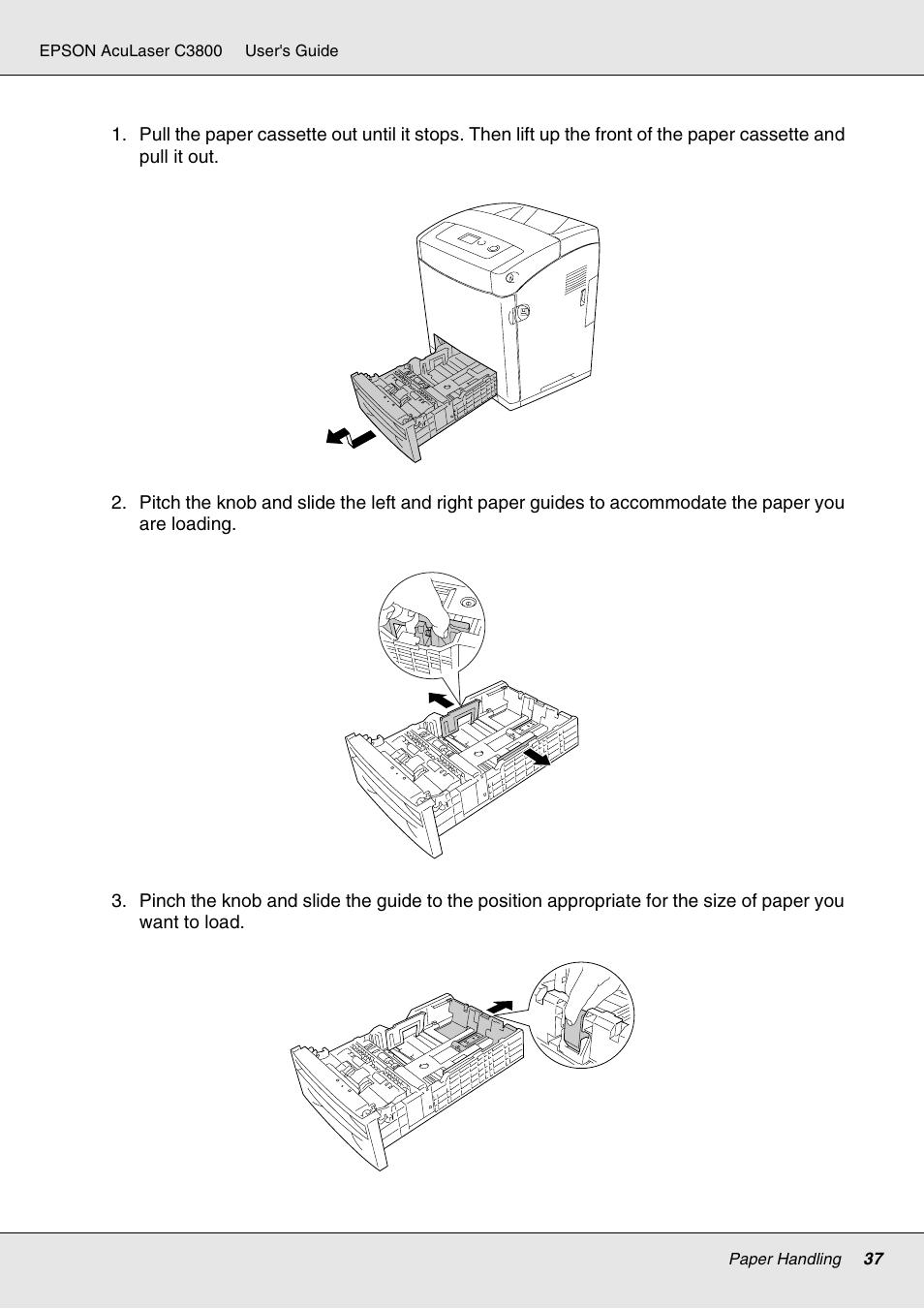 Epson ACULASER C3800 User Manual | Page 37 / 302